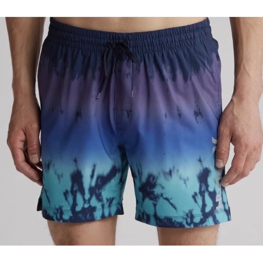 HURLEY MENS Phantom Punta Arenas Volley Boardshorts 17" Swim Lined Large NWT‎